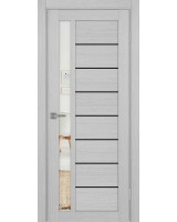 Турин_554АПП.21 молдинг алюм.чёрн. ЭКО-шпон Дуб серый FL