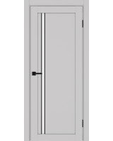 Турин_527АПС.121 молдинг алюм.чёрн. ЭКО-шпон Пепельный