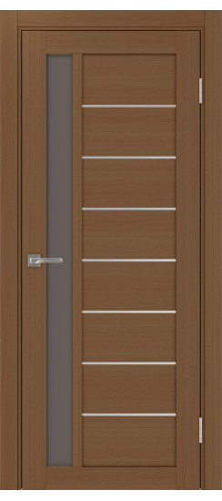 Межкомнатная дверь Турин_554АПП.21 молдинг алюм.хром.60  Орех NL