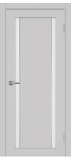Межкомнатная дверь Турин_522АПС.212 молдинг алюм.хром.60  Пепельный