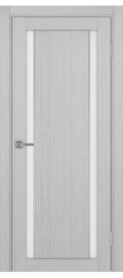 Межкомнатная дверь Турин_522АПС.212 молдинг алюм.хром.60  Дуб серый FL