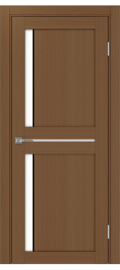 Межкомнатная дверь Турин_523АПП.221 молдинг алюм.чёрн.60  Орех NL