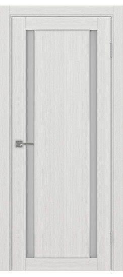 Межкомнатная дверь Турин_522АПС.212 молдинг алюм.хром.60  Ясень серебристый