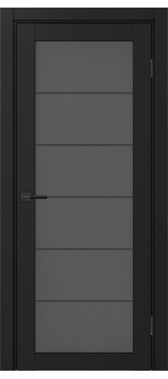 Межкомнатная дверь Турин_501АСС.2 молдинг алюм.чёрн.30  Антрацит