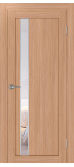 Межкомнатная дверь Турин_528AПС.121 молдинг алюм.хром.60  Ясень тёмный