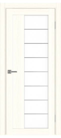 Межкомнатная дверь Турин_524АСС.22 молдинг алюм.хром.60  Ясень светлый