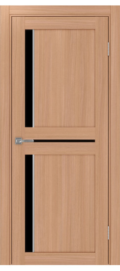 Межкомнатная дверь Турин_523АПП.221 молдинг алюм.хром.60  Ясень тёмный