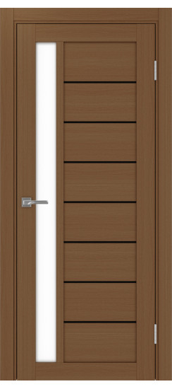 Межкомнатная дверь Турин_554АПП.21 молдинг алюм.чёрн.60  Орех NL