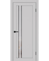 Турин_525АПС.121 молдинг алюм.чёрн. ЭКО-шпон Пепельный