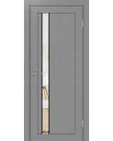 Турин_528AПП.121 молдинг алюм.чёрн. ЭКО-шпон Серый