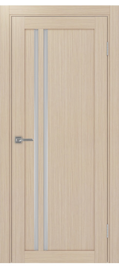 Межкомнатная дверь Турин_525АПС.121 молдинг алюм.хром.60  Дуб беленый FL