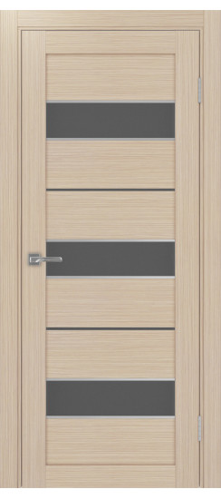 Межкомнатная дверь Турин_526АПС.122 молдинг алюм.хром.40  Дуб беленый FL