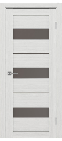 Межкомнатная дверь Турин_526АПС.122 молдинг алюм.хром.40  Ясень серебристый