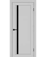 Турин_527АПС.121 молдинг алюм.чёрн. ЭКО-шпон Пепельный