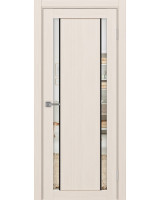 Турин_522AПП.212 молдинг алюм.чёрн. ЭКО-шпон Ясень перламутровый