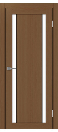 Межкомнатная дверь Турин_522AПП.212 молдинг алюм.чёрн.60  Орех NL