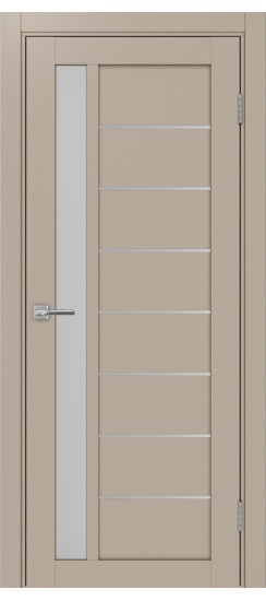 Межкомнатная дверь Турин_554АПП.21 молдинг алюм.хром.60  Мокко