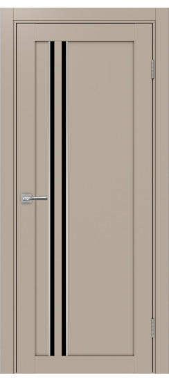 Межкомнатная дверь Турин_525АПС.121 молдинг алюм.хром.60  Мокко