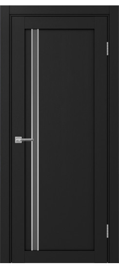 Межкомнатная дверь Турин_527АПС.121 молдинг алюм.хром.35  Антрацит