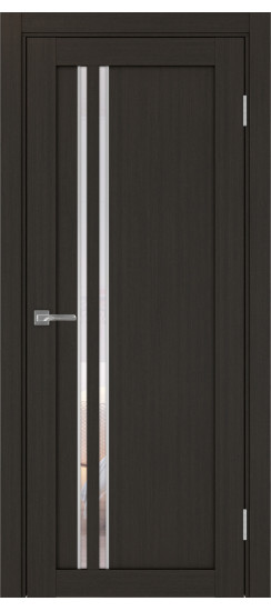 Межкомнатная дверь Турин_525АПС.121 молдинг алюм.хром.60  Венге FL