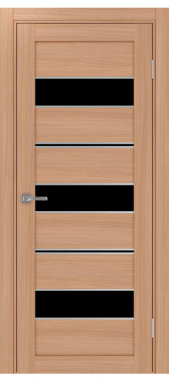 Межкомнатная дверь Турин_526АППmax.122 молдинг алюм.хром.40  Ясень тёмный