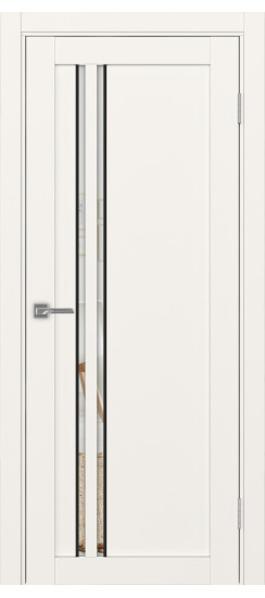 Межкомнатная дверь Турин_525АПС.121 молдинг алюм.чёрн.60  Бежевый