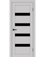 Турин_505AПC.12 молдинг алюм.чёрн. ЭКО-шпон Пепельный