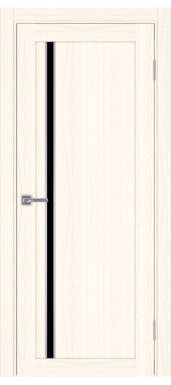 Межкомнатная дверь Турин_527АПС.121 молдинг алюм.хром.35  Ясень светлый