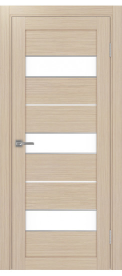 Межкомнатная дверь Турин_526АПС.122 молдинг алюм.хром.40  Дуб беленый FL