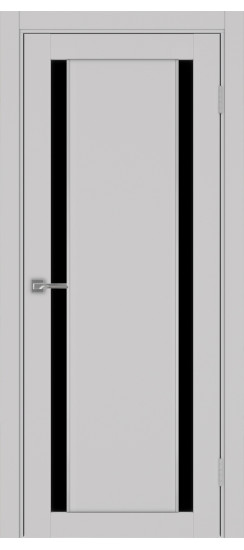 Межкомнатная дверь Турин_522AПП.212 молдинг алюм.хром.60  Пепельный