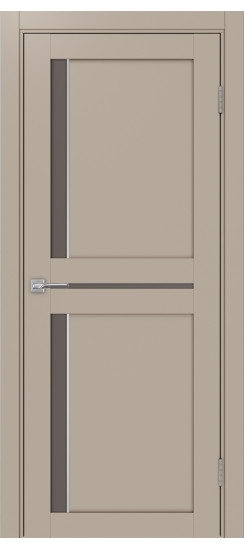 Межкомнатная дверь Турин_523АПС.221 молдинг алюм.хром.60  Мокко