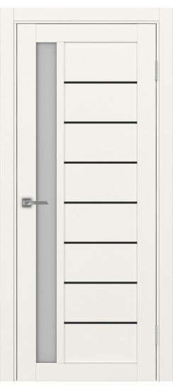 Межкомнатная дверь Турин_554АПП.21 молдинг алюм.чёрн.60  Бежевый