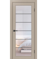 Турин_501АСС.2 молдинг алюм.чёрн. ЭКО-шпон Мокко