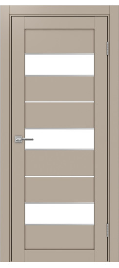 Межкомнатная дверь Турин_526АПС.122 молдинг алюм.хром.40  Мокко