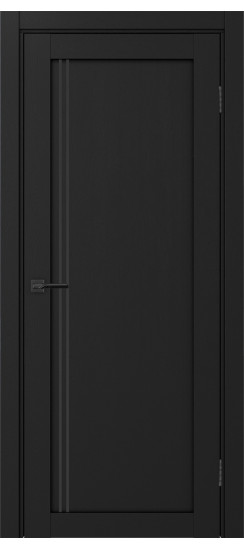 Межкомнатная дверь Турин_566АПП.111 молдинг алюм.чёрн.35  Антрацит