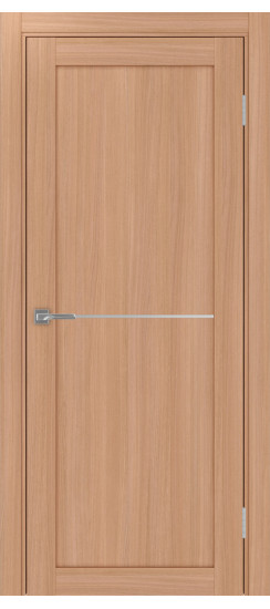 Межкомнатная дверь Турин_502АПП.11 молдинг алюм.хром.35  Ясень тёмный