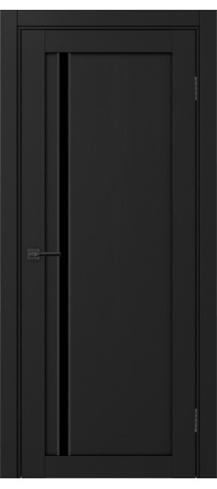 Межкомнатная дверь Турин_527АПС.121 молдинг алюм.чёрн.35  Антрацит