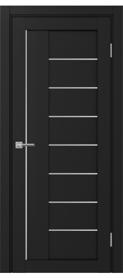 Межкомнатная дверь Турин_524AПП.11 молдинг алюм.хром.60  Антрацит