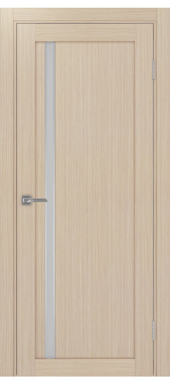Межкомнатная дверь Турин_527АПС.121 молдинг алюм.хром.35  Дуб беленый FL