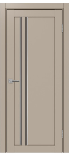 Межкомнатная дверь Турин_525АПС.121 молдинг алюм.хром.60  Мокко