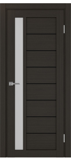 Межкомнатная дверь Турин_554АПП.21 молдинг алюм.чёрн.60  Венге FL