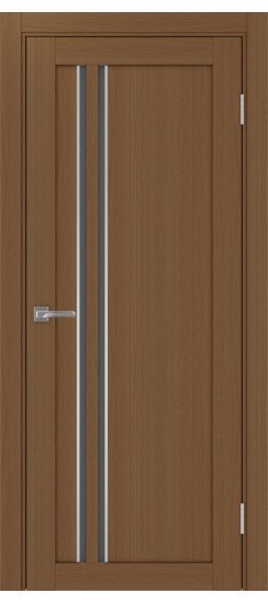 Межкомнатная дверь Турин_525АПС.121 молдинг алюм.хром.60  Орех NL