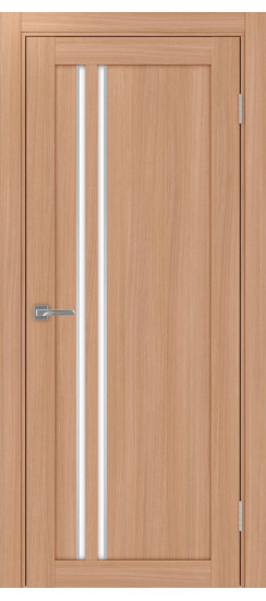 Межкомнатная дверь Турин_525АПС.121 молдинг алюм.хром.60  Ясень тёмный