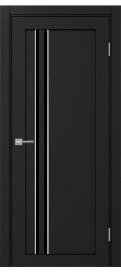 Межкомнатная дверь Турин_525АПС.121 молдинг алюм.хром.60  Антрацит