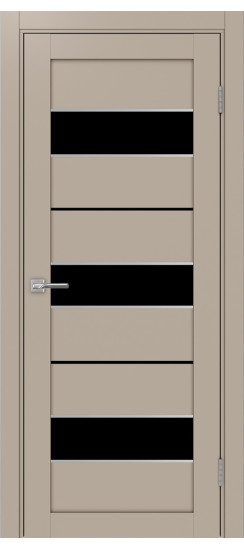 Межкомнатная дверь Турин_526АПС.122 молдинг алюм.хром.40  Мокко