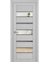 Турин_526АППmax.122 молдинг алюм.чёрн. ЭКО-шпон Дуб серый FL