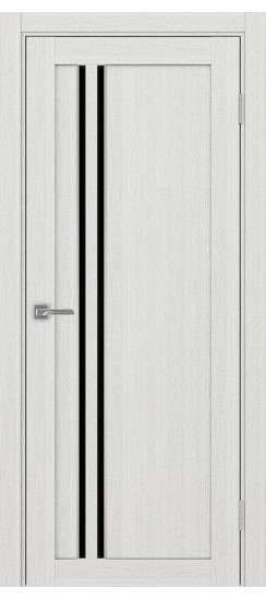 Межкомнатная дверь Турин_525АПС.121 молдинг алюм.хром.60  Ясень серебристый