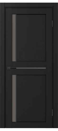 Межкомнатная дверь Турин_523АПС.221 молдинг алюм.чёрн.60  Антрацит