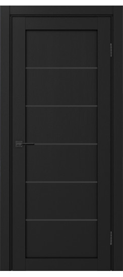 Межкомнатная дверь Турин_501AПП.1 молдинг алюм.чёрн.30  Антрацит