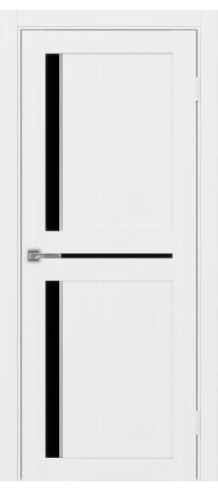 Межкомнатная дверь Турин_523АПП.221 молдинг алюм.хром.60  Белый лёд